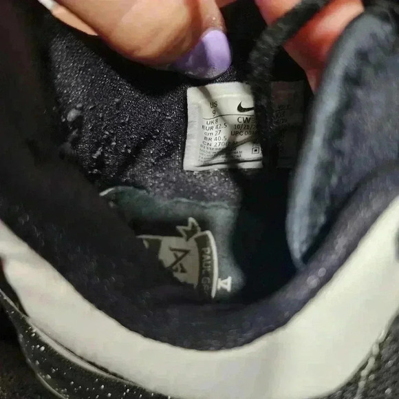 Nike Paul George PG 5 Mens Size 9 Black White Athletic Shoes Sneakers CW3143-003 - Picture 8 of 8